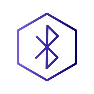 Bluetooth simgesi için vektör illüstrasyonu