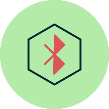 Bluetooth simgesi için vektör illüstrasyonu