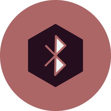 Bluetooth simgesi için vektör illüstrasyonu