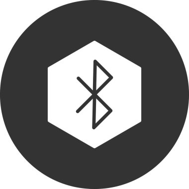 Bluetooth simgesi için vektör illüstrasyonu