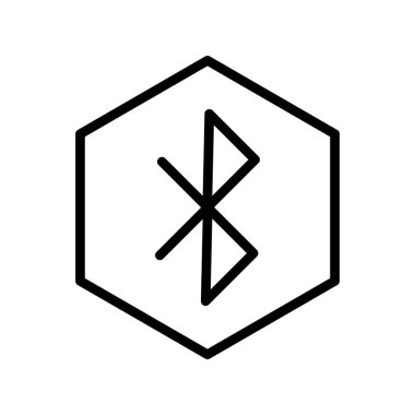 Bluetooth simgesi için vektör illüstrasyonu