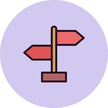 İşaret çubuğu simgesinin vektör illüstrasyonu 