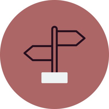 İşaret çubuğu simgesinin vektör illüstrasyonu 