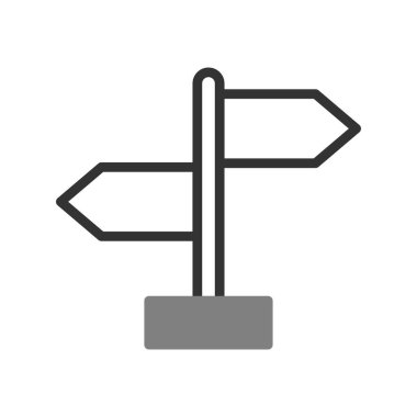 İşaret çubuğu simgesinin vektör illüstrasyonu 