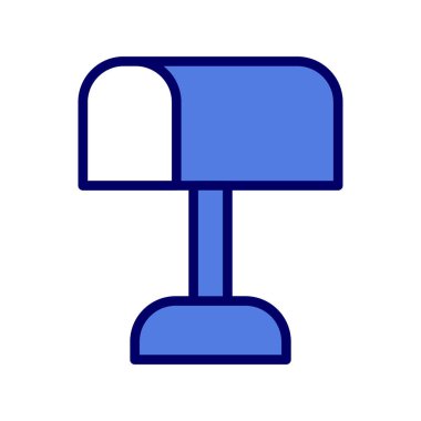 Posta kutusu simgesi, vektör düz illüstrasyon 