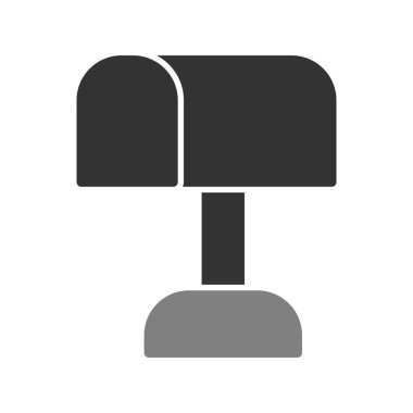 Posta kutusu simgesi, vektör düz illüstrasyon 