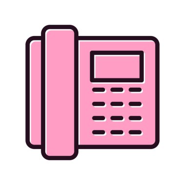 telefon simgesi vektör illüstrasyonu 