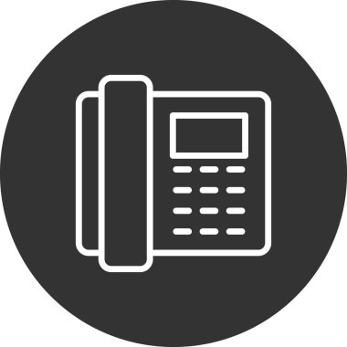 Telefon simgesinin vektör illüstrasyonu