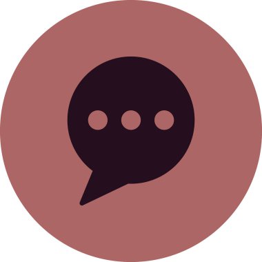 Sohbet simgesi vektör illüstrasyon tasarımı