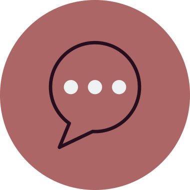 Sohbet simgesi vektör illüstrasyon tasarımı