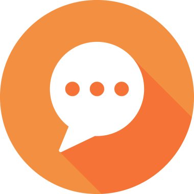 Sohbet simgesi vektör illüstrasyon tasarımı