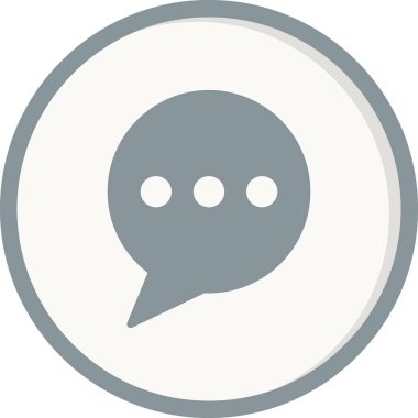 Sohbet simgesi vektör illüstrasyon tasarımı