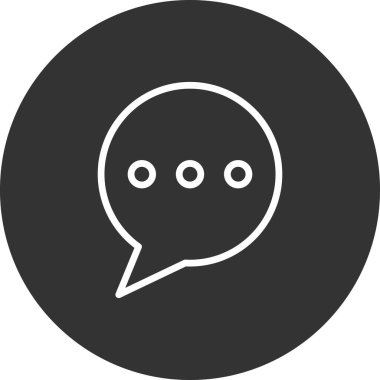 Sohbet simgesi vektör illüstrasyon tasarımı