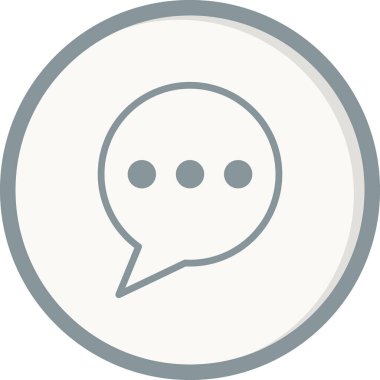 Sohbet simgesi vektör illüstrasyon tasarımı