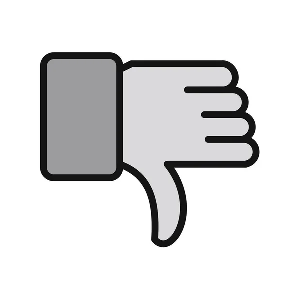Dislike Sign Vector Illustration Icon — Stock Vector