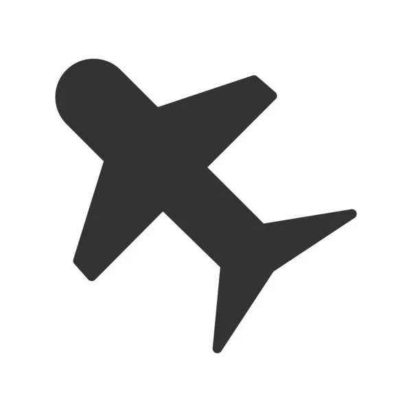 Uçak Uçan Ikonunun Vektör Illüstrasyonu — Stok Vektör