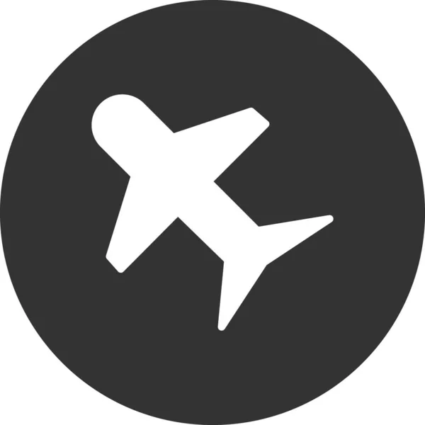 Vektorová Ilustrace Ikony Létání Letadla — Stockový vektor