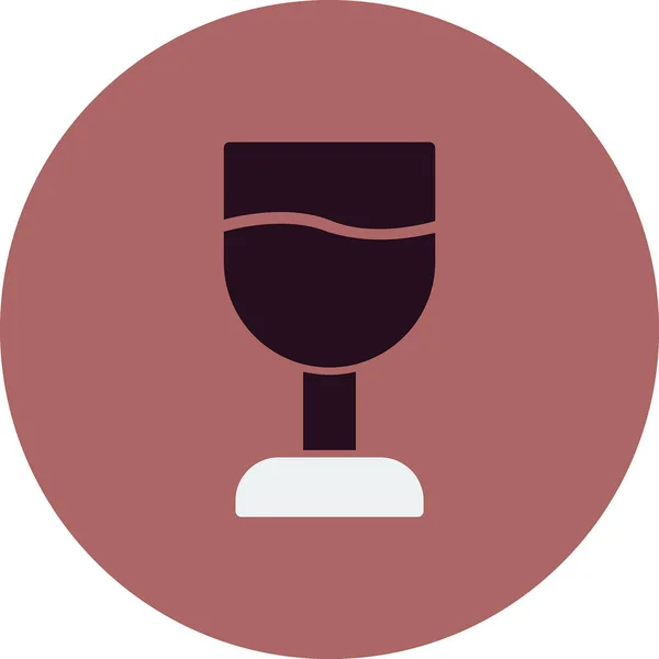 Wine Glass Icon Vector Illustration — Stock Vector