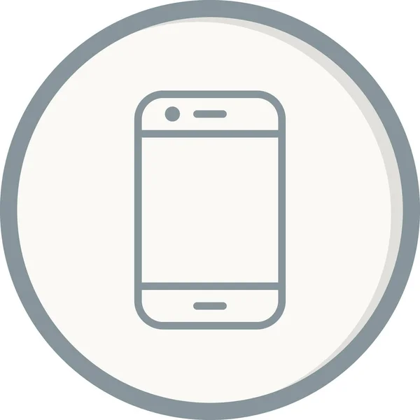 Smartphone Illustration Vectorielle Icône Web — Image vectorielle