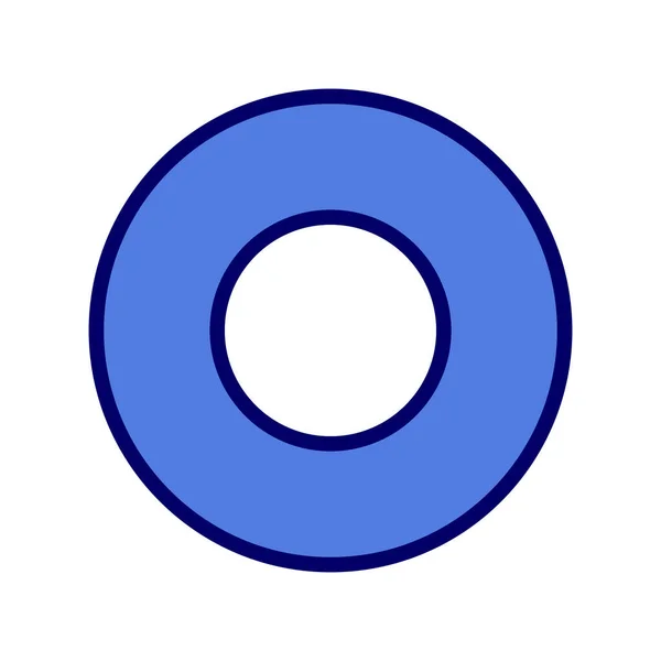 Vector Illustration Circular Disc Icon — Stock Vector