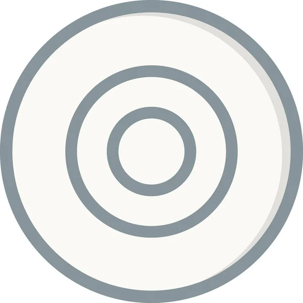 Vector Illustration Circular Disc Icon — Stock Vector