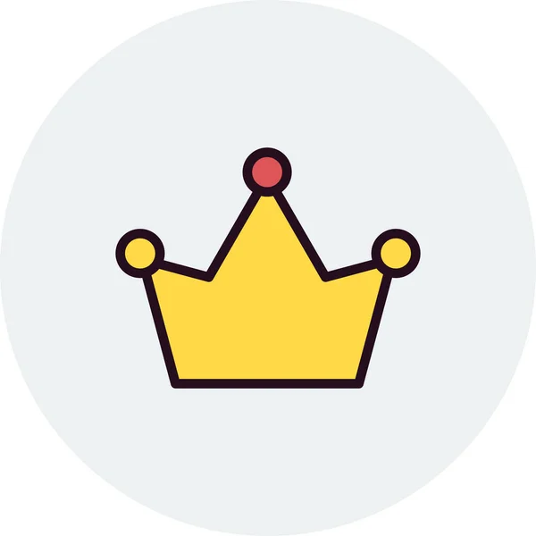 Crown Icon Simple Illustration Web Design — Stock Vector