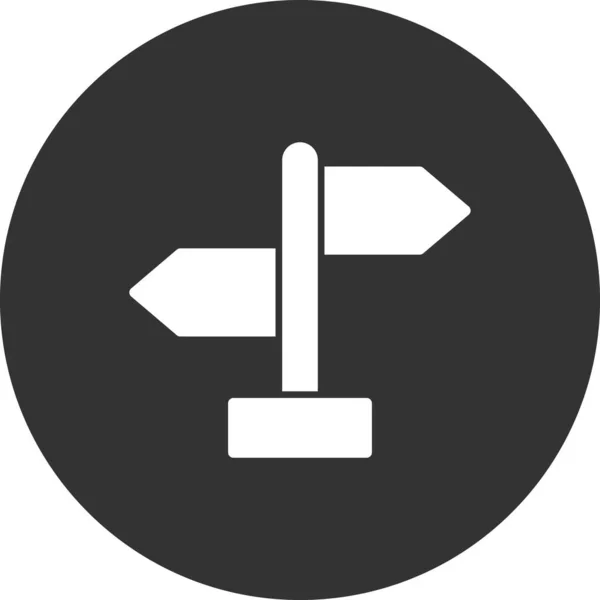 Vector Illustration Signpost Icon — Stock Vector