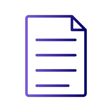 belge simgesi vektör illüstrasyonu