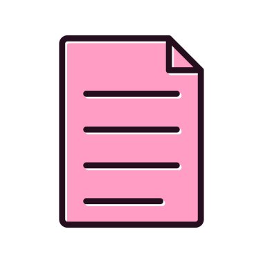 dosya belgesi vektör illüstrasyonu