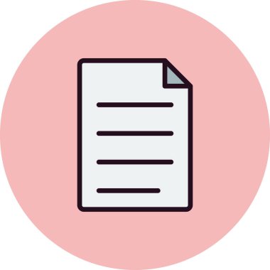 belge simgesi, vektör çizimi