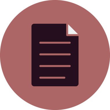 Dosya simgesinin vektör illüstrasyonu