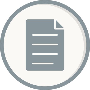 Dosya. Web simgesi basit illüstrasyon