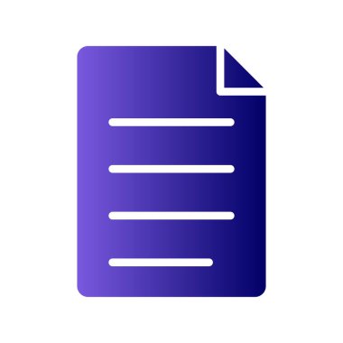 belge simgesi vektör illüstrasyonu