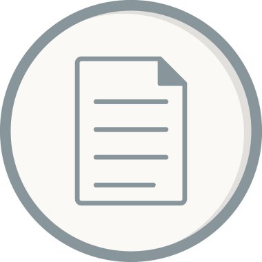 Belge Dosyası. Vektör illüstrasyonu