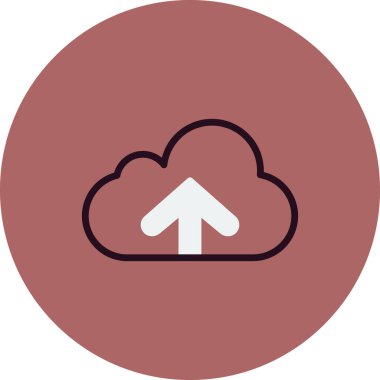 bulut bilgisayarı gönderme vektör simgesi 