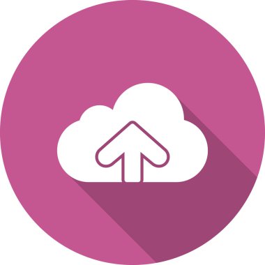 bulut bilgisayarı gönderme vektör simgesi 