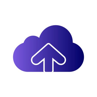 bulut bilgisayarı gönderme vektör simgesi 