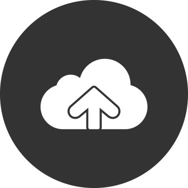 bulut bilgisayarı gönderme vektör simgesi 