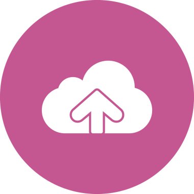 bulut bilgisayarı gönderme vektör simgesi 