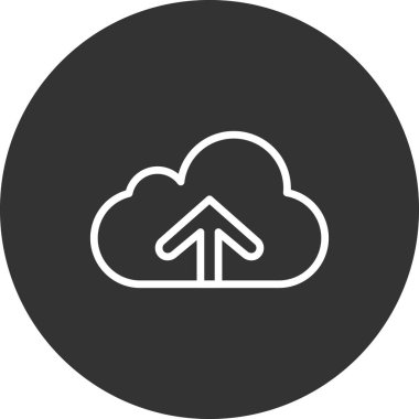 bulut bilgisayarı gönderme vektör simgesi 