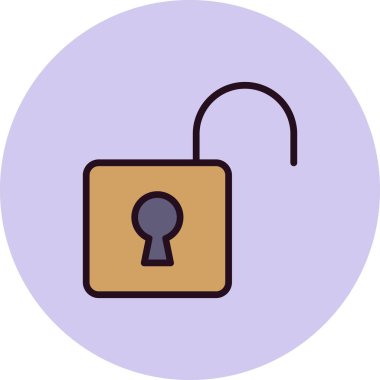 vektör kabartma renk simgesini aç