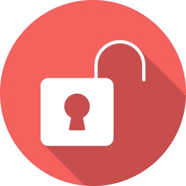 kilit vektör simgesi modern basit illüstrasyon