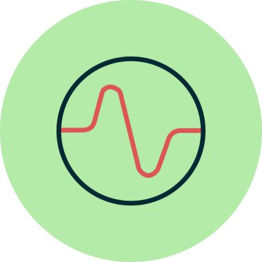 Tek ve ince bir ikonun basit çizgi çizimi, vektör illüstrasyonu