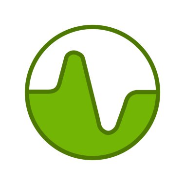 Tek ve ince bir ikonun basit çizgi çizimi, vektör illüstrasyonu