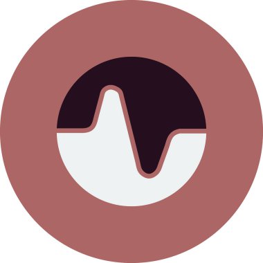 Tek ve ince bir ikonun basit çizgi çizimi, vektör illüstrasyonu