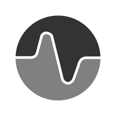 Tek ve ince bir ikonun basit çizgi çizimi, vektör illüstrasyonu