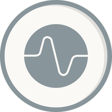 Tek ve ince bir ikonun basit çizgi çizimi, vektör illüstrasyonu