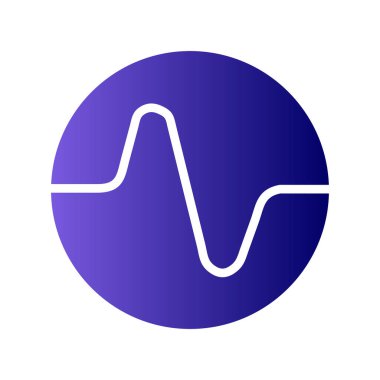 Tek ve ince bir ikonun basit çizgi çizimi, vektör illüstrasyonu