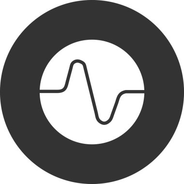 Tek ve ince bir ikonun basit çizgi çizimi, vektör illüstrasyonu