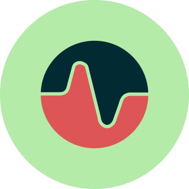 Tek ve ince bir ikonun basit çizgi çizimi, vektör illüstrasyonu